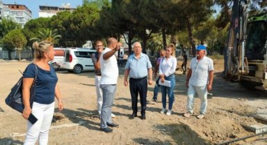 İzmir Karabağlar'da Uğur Mumcu Parkı yenileniyor
