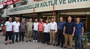 Kaymakam Demir Karşıyaka’daki Karadenizlileri ziyaret etti