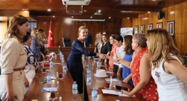 Rektör Hotar Azerbaycanlı iş kadınlarını ağırladı