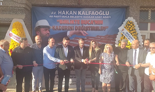 Hakan Kalfaoğlu İzmir’deki ilk Seçim Koordinasyon Ofisini açtı