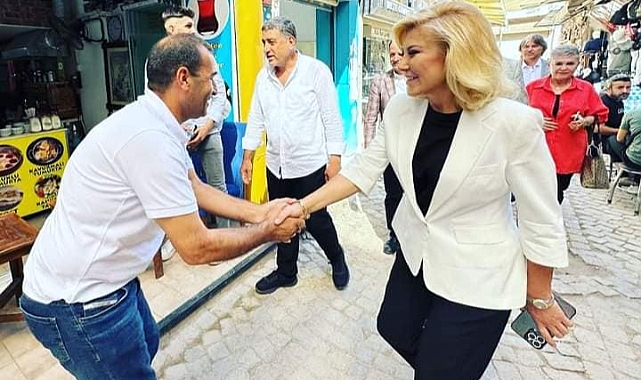 Şebnem Bursalı ,Kemeraltı esnafının sorunlarını dinledi
