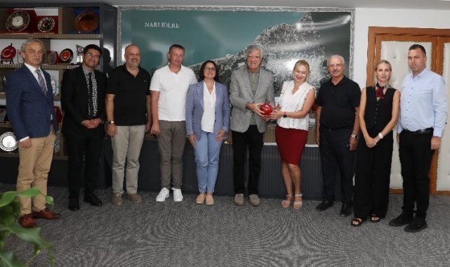 Ukrayna heyetinden Başkan Engin'e ziyaret