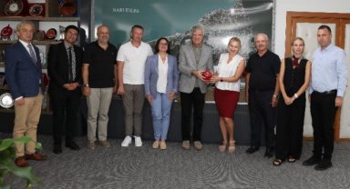 Ukrayna heyetinden Başkan Engin'e ziyaret