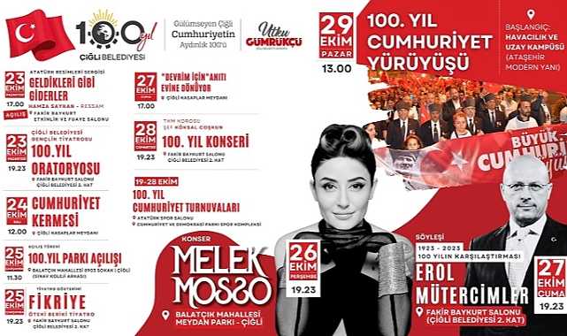 Çiğli Belediyesi’nden 100. Yıla Görkemli Kutlama