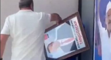 İhracı kesinleşen Tanju Özcan'ın fotoğrafı çöpe atıldı!