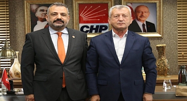 Tahir Şahin, Şenol Aslanoğlu'nu makamında ziyaret etti