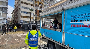 Afet sonrası mağdurlara yardım eli