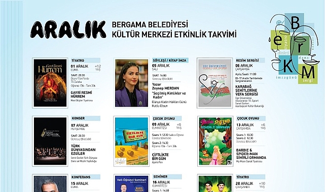 Bergama, Aralık Ayında Kültür Ve Sanat Etkinliklerini Doya Doya Yaşayacak