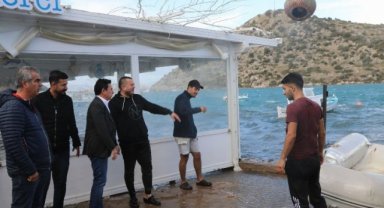 Aras'tan fırtınadan etkilenen esnafa ziyaret