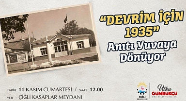 Çiğli Belediyesi “Devrim İçin 1935” Anıtını İlk Yerine Taşıyor