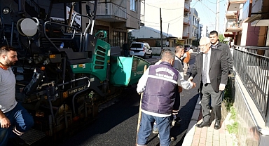Karabağlar'da asfaltlama çalışmaları tam gaz sürüyor