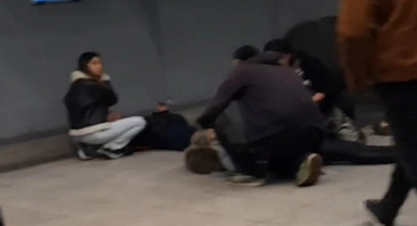İzmir'de metroda yürüyen merdiven kazası
