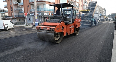 Menderes’te Yoğun Yol Çalışması