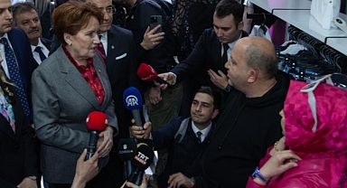 Akşener esnafı ziyaret etti