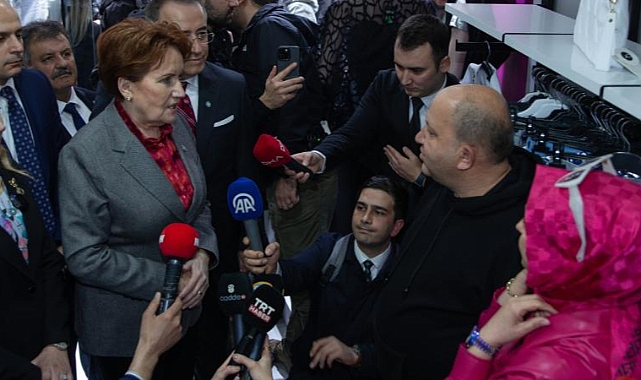 Akşener esnafı ziyaret etti