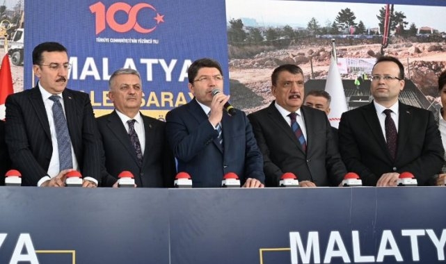 Malatya Adalet Sarayı'nın temel atma törenine katıldı