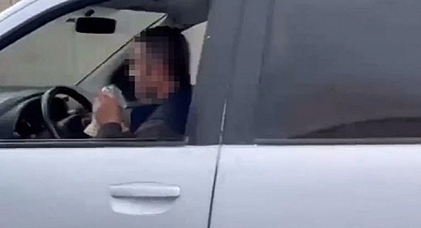 Direksiyon başında uçucu madde koklayan sürücü yakalandı