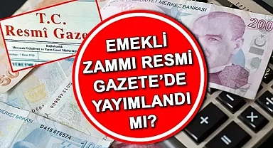 Emekliye ek zam kararı Resmi Gazete'de