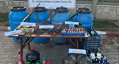 Manisa'da sahte içki operasyonunda 3 kişi yakalandı