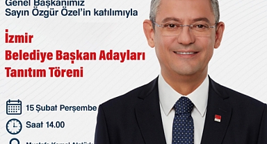 Özgür Özel,İzmir'e Geliyor