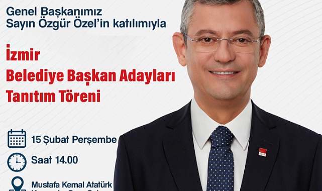 Özgür Özel,İzmir'e Geliyor