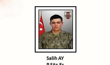Piyade Sözleşmeli Er Salih Ay Şehit Oldu