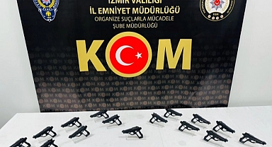 15 ruhsatsız tabanca ele geçirildi, 1 şüpheli tutuklandı