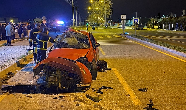 Aydın'da iki otomobilin çarpıştığı kazada 1 kişi öldü