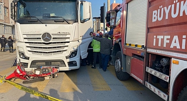 Aydın'da tırla çarpışan motosikletin sürücüsü hayatını kaybetti