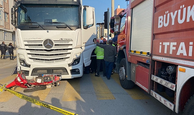 Aydın'da tırla çarpışan motosikletin sürücüsü hayatını kaybetti