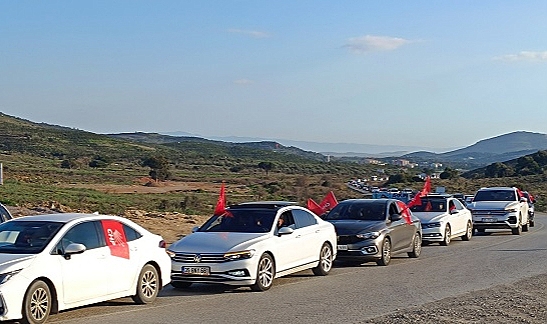 CHP Yenifoça Seçim Bürosuna Konvoylu Açılış