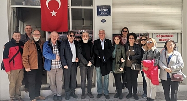 Ege Makedonya Göçmenleri Derneği'ne ziyarette bulundular...