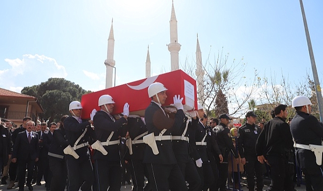 Şehit Polis Memuru Fırat Der, Denizli'de son yolculuğuna uğurlandı