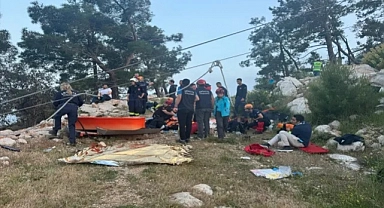 Antalya'da teleferik kazasında 1 kişi öldü,