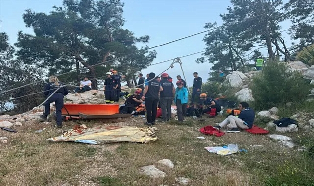 Antalya'da teleferik kazasında 1 kişi öldü,