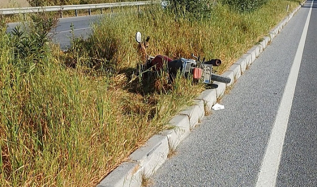 Aydın'da refüje çarpan motosikletin sürücüsü öldü