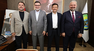 Başkan Pehlivan’a Dağ ve Saygılı’dan tebrik ziyareti