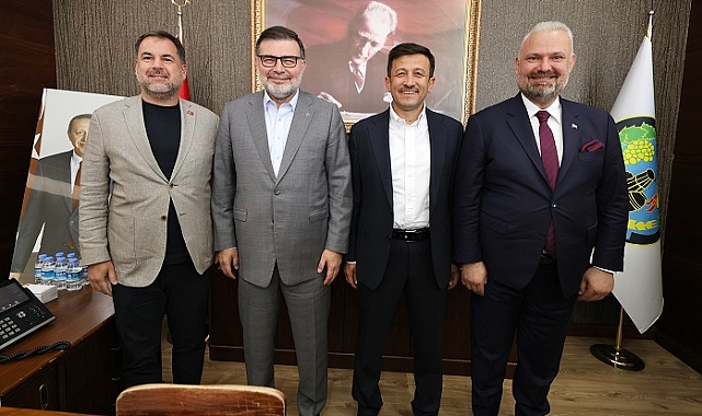 Başkan Pehlivan’a Dağ ve Saygılı’dan tebrik ziyareti