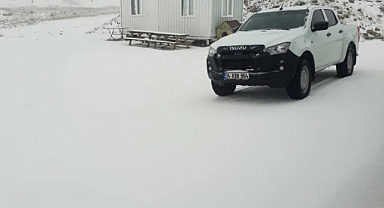 Denizli'de Bozdağ beyaza büründü