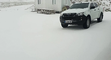 Denizli'de Bozdağ beyaza büründü