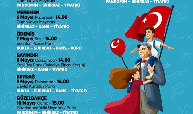 İzmir’de 23 Nisan coşkusu kentin dört bir yanını saracak