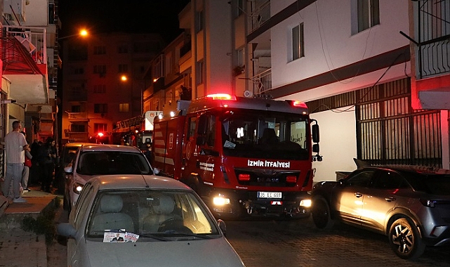 İzmir'de apartman dairesinde çıkan yangında bir kişi öldü,