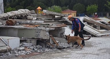 İzmir'de 'Hayvan Arama Kurtarma Tatbikatı' yapıldı