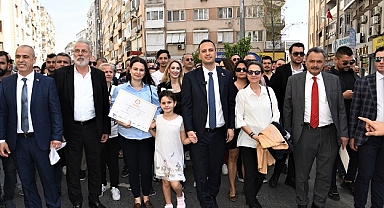 Ömer Eşki’ye Bornova’da coşkulu karşılama