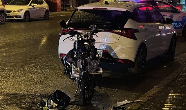 Otomobil ile çarpışan motosikletin sürücüsü ağır yaralandı