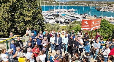 Sığacık’ta yat limanı protestosu