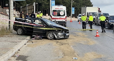 Takla atan otomobildeki 1 kişi öldü, 2 kişi yaralandı