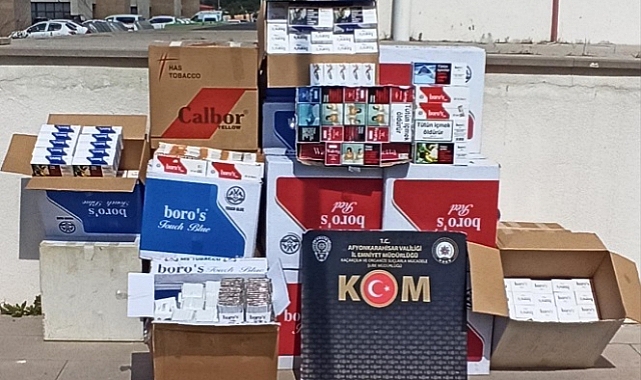 Afyonkarahisar'da 256 bin 500 makaron ele geçirildi