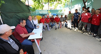 Başkan Çiçek’ten Şantiye Denetimi