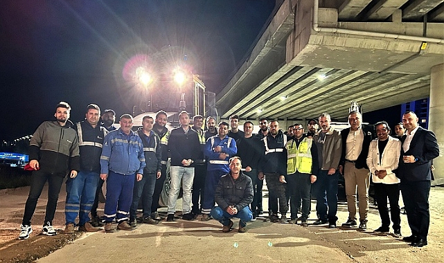 Başkan Eşki’den işçilere gece yarısı sürprizi